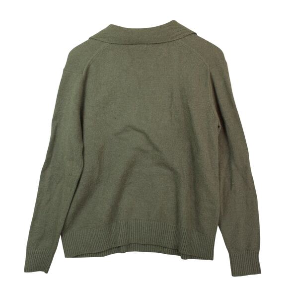 Banana Republic Collared Pullover Sweater - Olive Green - Medium - Picture 2 of 8